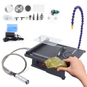 gem faceting cutting carving polishing machine bench grinder 1600-3300rpm 7-speed multifunctional gem jade grinder polisher kit machine (us stock)