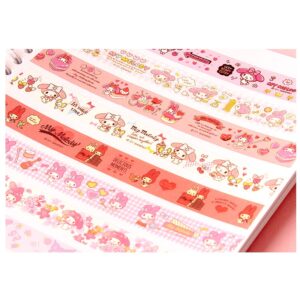 [8-in-1] My Melody Cute Adorable Pink Assorted Masking Tape Set