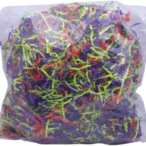 Stephanie Imports Made In USA 3-Ply Crinkle Cut Shredded Paper 2 lbs (Trick or Treat Halloween Blend)