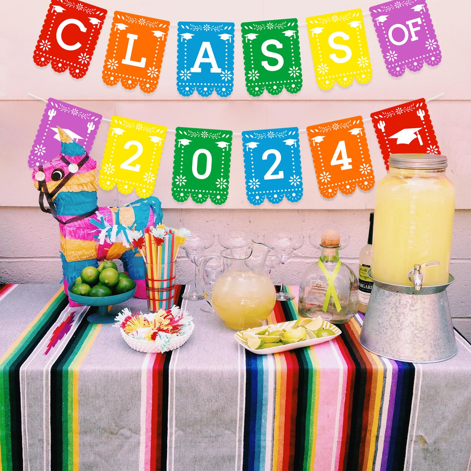 Mexican Graduation Banner Fiesta Theme Class Of Garland Grad Cap College High School Senior Taco Party Decoration