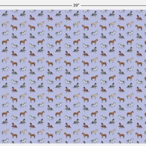 REVEL & Co Equus Horse Birthday Gift Wrap by Hoot LeRoux—Horse Wrapping Paper Folded flat, 27 x 39 inches