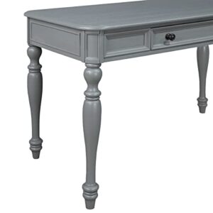 OSP Home Furnishings Country Meadows 48 Inch Writing Desk with Drawer, Plantation Grey