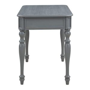 OSP Home Furnishings Country Meadows 48 Inch Writing Desk with Drawer, Plantation Grey