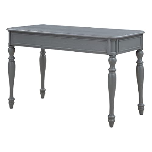 OSP Home Furnishings Country Meadows 48 Inch Writing Desk with Drawer, Plantation Grey