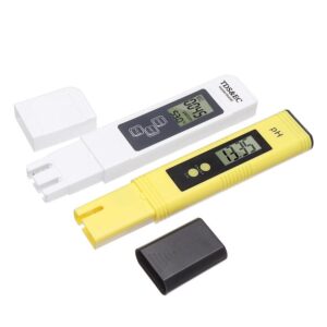 Jyving Portable Digital 3 in 1 TDS/EC/Temp Meter Aquarium Water Conductivity Tester Pen Filter Measuring PH Meters