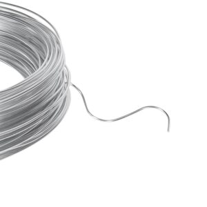 18 Gauge Aluminum Craft Wire, 165 Feet 1mm Bendable Metal Wire for Jewelry Making, Sculpting, Floral Making, Wreath Making, Crafting, Wire Wrapping, Christmas Ornaments (Silver)