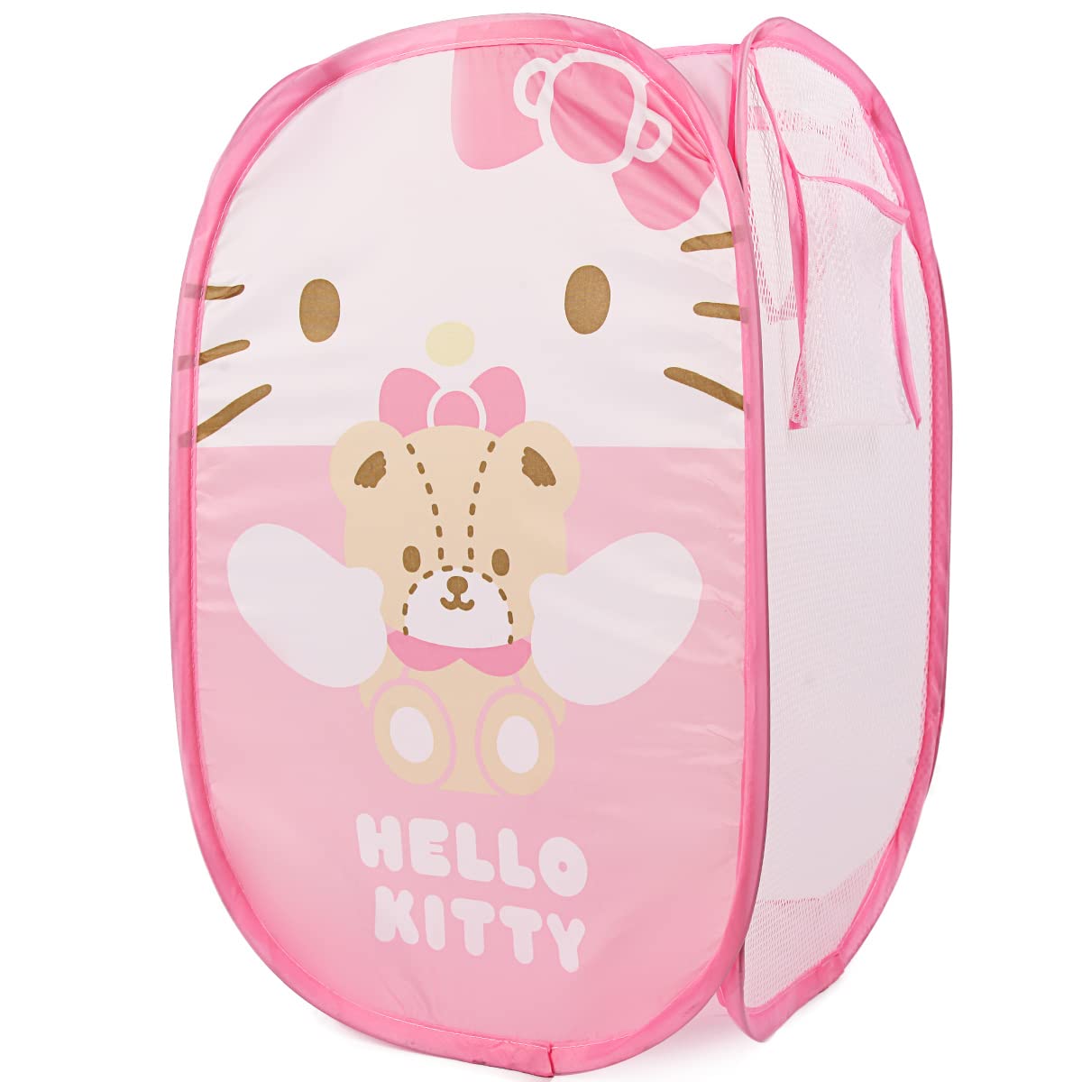 TheAvengers Hello Kitty Pop Up Hamper with Durable Carry Handles, 21 inch H x 13.5 inch W X 13.5 inch L