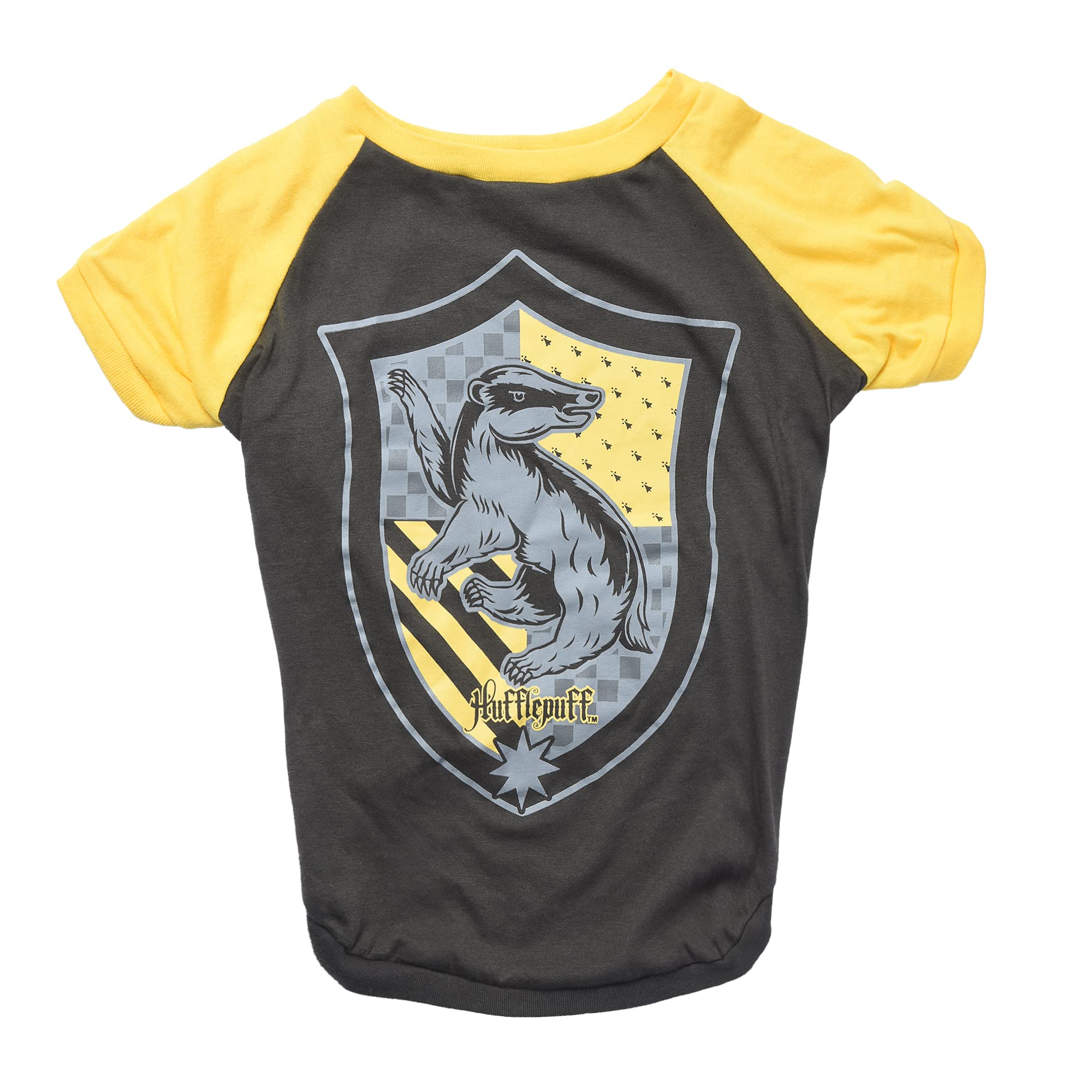 Harry Potter Hufflepuff Pet T-Shirt in Size Extra Large | XL Dog T-Shirt, Harry Potter Dog Shirt | Harry Potter Dog Apparel & Accessories for Hogwarts Houses, Hufflepuff, FF19290