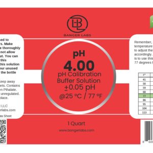 pH 4 Buffer Calibration Solution