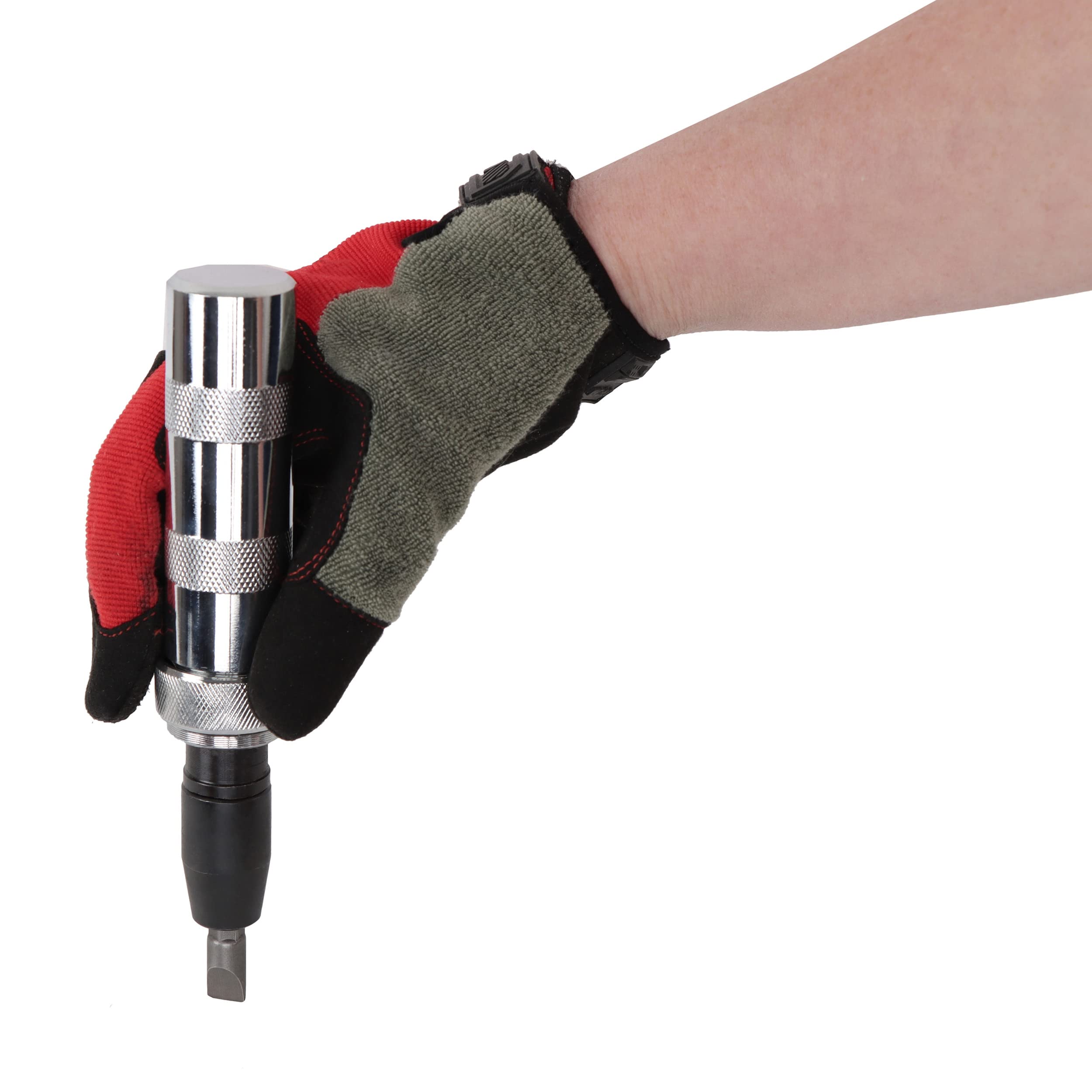 ABN Manual Reversible Impact Driver Set - Flathead 5/16 and 3/8in and Phillips #2 and #3 Hand Impact Driver Tool Bits