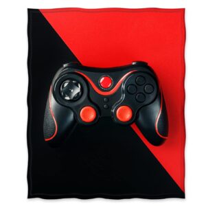 Jekeno Boys Gamer Gifts Throw Blanket, Game Theme Blanket for Kids Teens Men Brothers, Christmas Birthday Valentine's Day Gaming Gifts, Room Decor Toy Gift for Age 2 3 4 5 6 7 8 9 10 Year Old Girl Boy