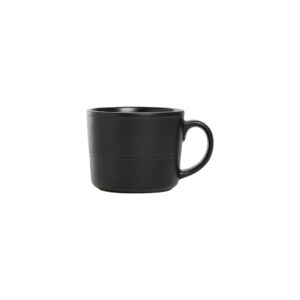 Double Line 3.75"/12 oz Mug, Set of 6, Matte Black