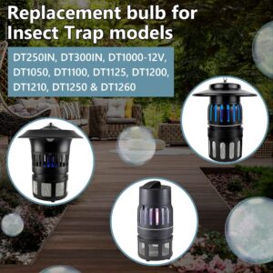 Kittmip Bug Zapper Replacement UV Bulbs 41050 Compatible with DynaTrap DT1050 DT1100 DT1250, 1/2 Acre Trap Replacement Light Bulb, UV Light Ultraviolet Mosquito Killer Lamp Bulbs (6)