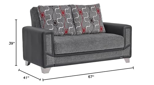 Ottomanson Extreme Collection, Loveseat, Grey