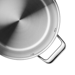 Misen 8 QT Stainless Steel Stock Pot with Lid - Stew & Soup Pot with Handles - Large Pot for Cooking