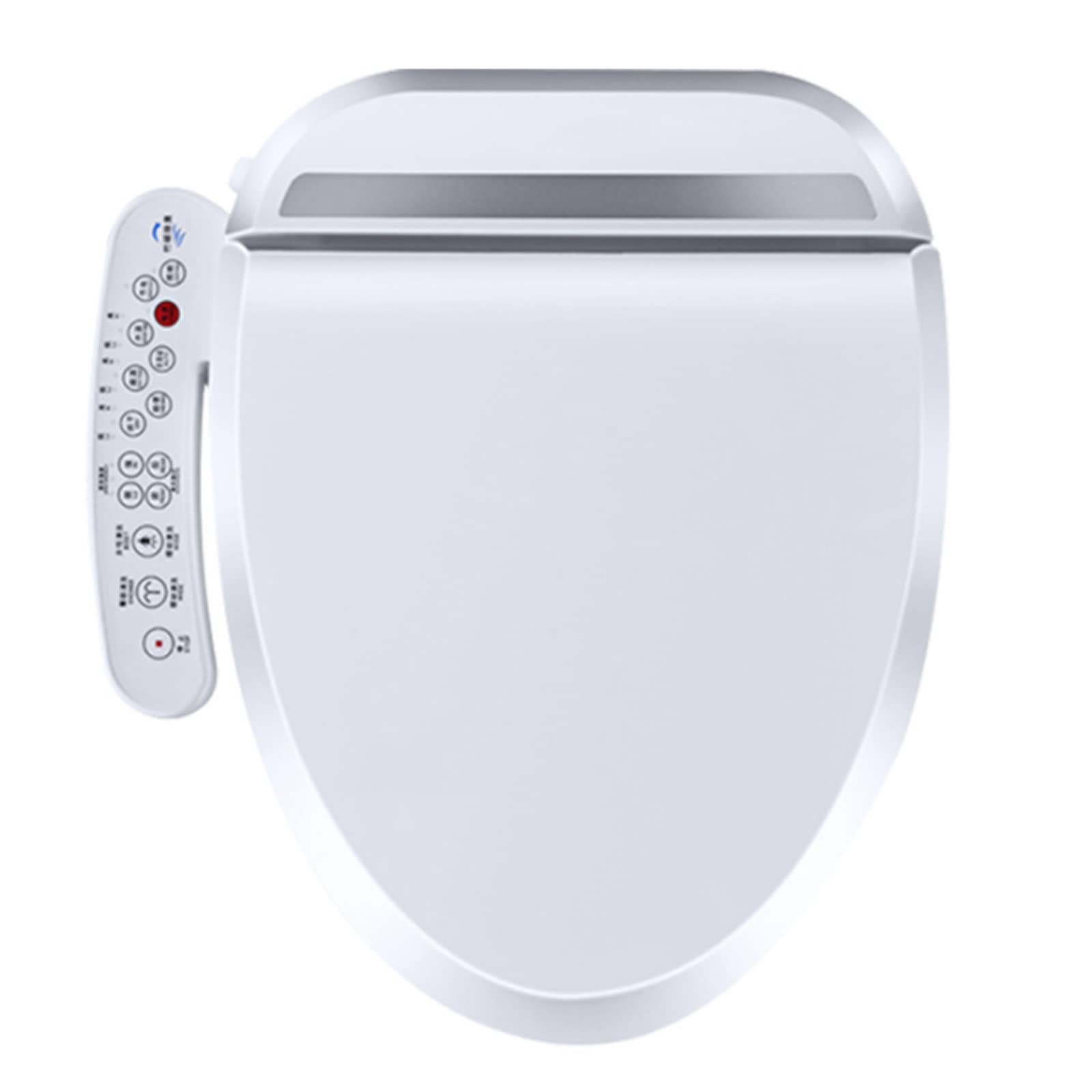 JYMYGS Electronic Bidet Toilet Seat Elongated Smart Heated Toilet Seat, Temperature Controlled Wash, Warm Air Dryer, Smart Touch Panel, Adjustable Warm Water Function, LON006MKJ