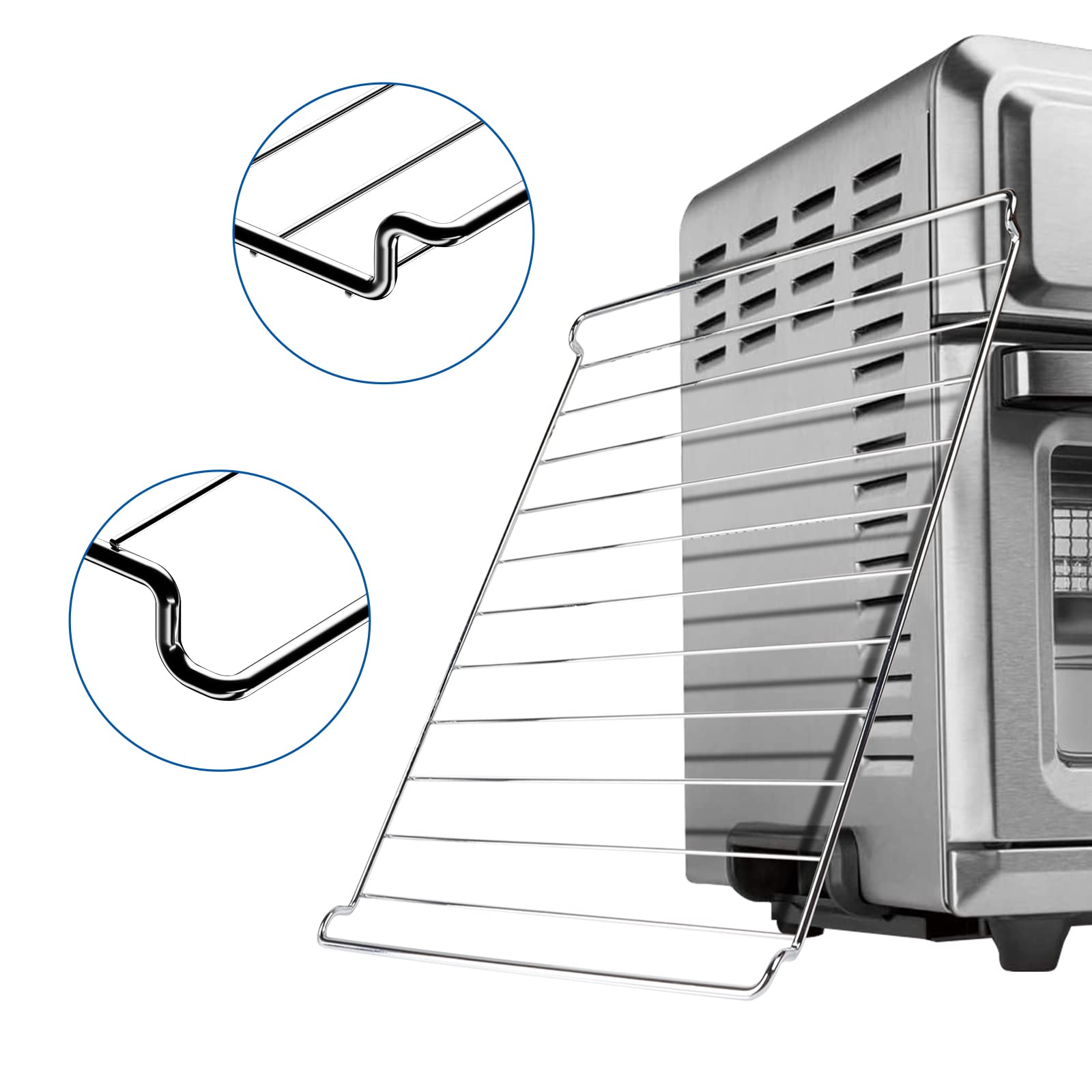 Wire Oven Rack Compatible for Cuisinart TOA-60/65 Convection AirFryer Toaster Oven, TOBEFORT Stainless Steel Wire Rack, Replacement Oven-Safe Warming Rack, Cooling Rack for Cooking and Baking