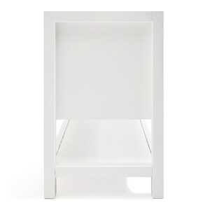 ARIEL Magnolia 60" Double Sink Base Cabinet in White