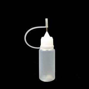 12 Pcs 10ml (0.3 oz) Squeezable Plastic Tip Applicator Bottle Dropper Bottles with Tip Caps Glue Bottle Applicator