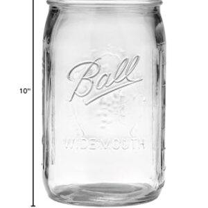 Ball Wide Mouth Quart (32 oz.) Mason Jars with Lids and Bands