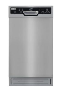 spt sd-9254ssb 18″ wide built-in stainless steel dishwasher w/heated drying, energy star, 6 wash programs, 8 place settings and stainless steel tub