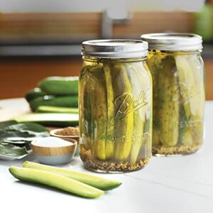 Ball Wide Mouth Quart (32 oz.) Mason Jars with Lids and Bands