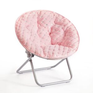 heritage kids sequin saucer chair, pink