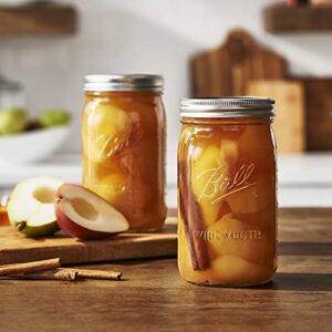 Ball Wide Mouth Quart (32 oz.) Mason Jars with Lids and Bands