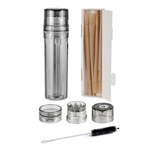 portable herb spice grinder cone rolling machine cone case all-in-one cone loader pre roll machine free for 12 pre-roll cones