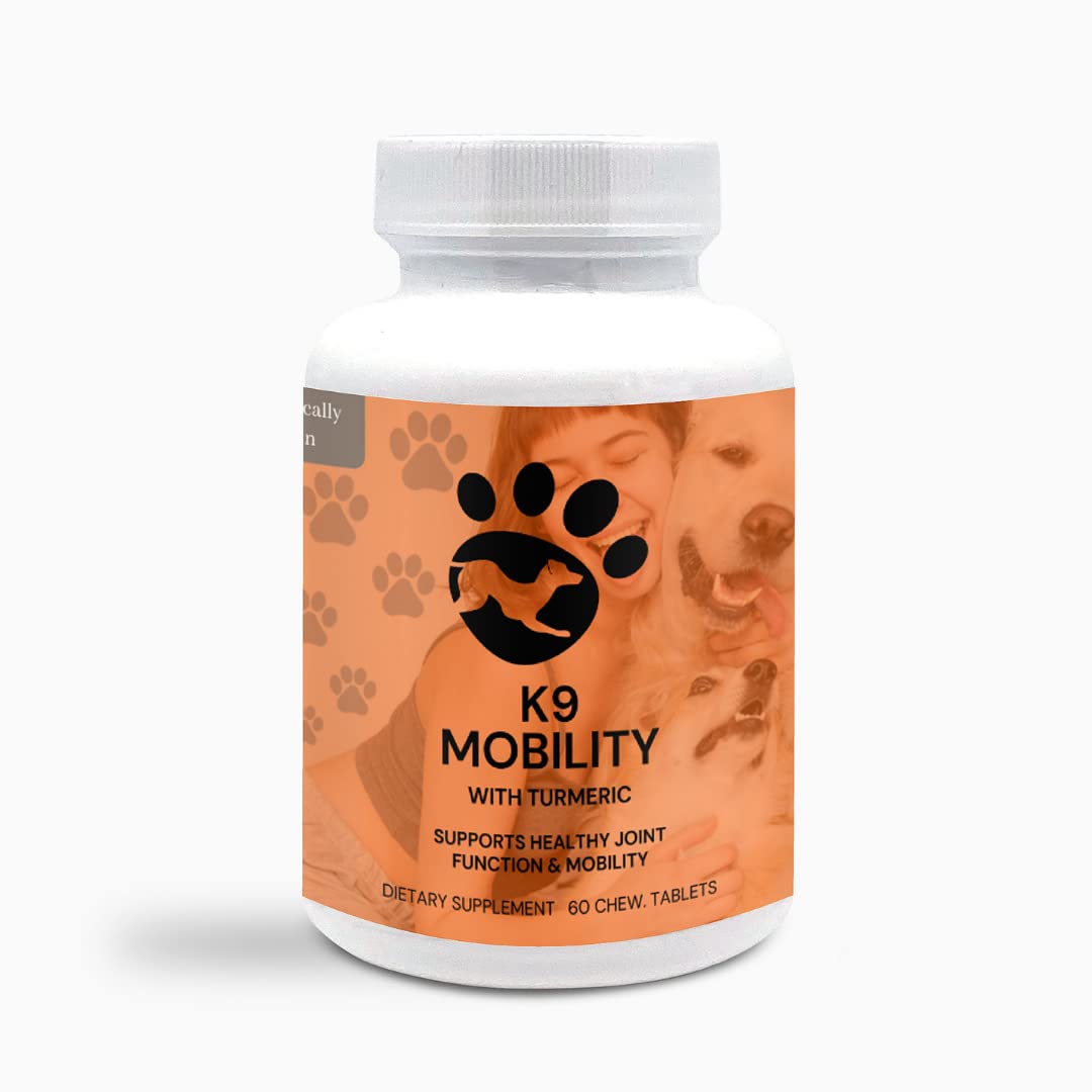 K9 Mobility – Dog Hip & Joint Supplement for Developing Strength, Function, & Relief – x60 Bacon Flavor Chew Tablets