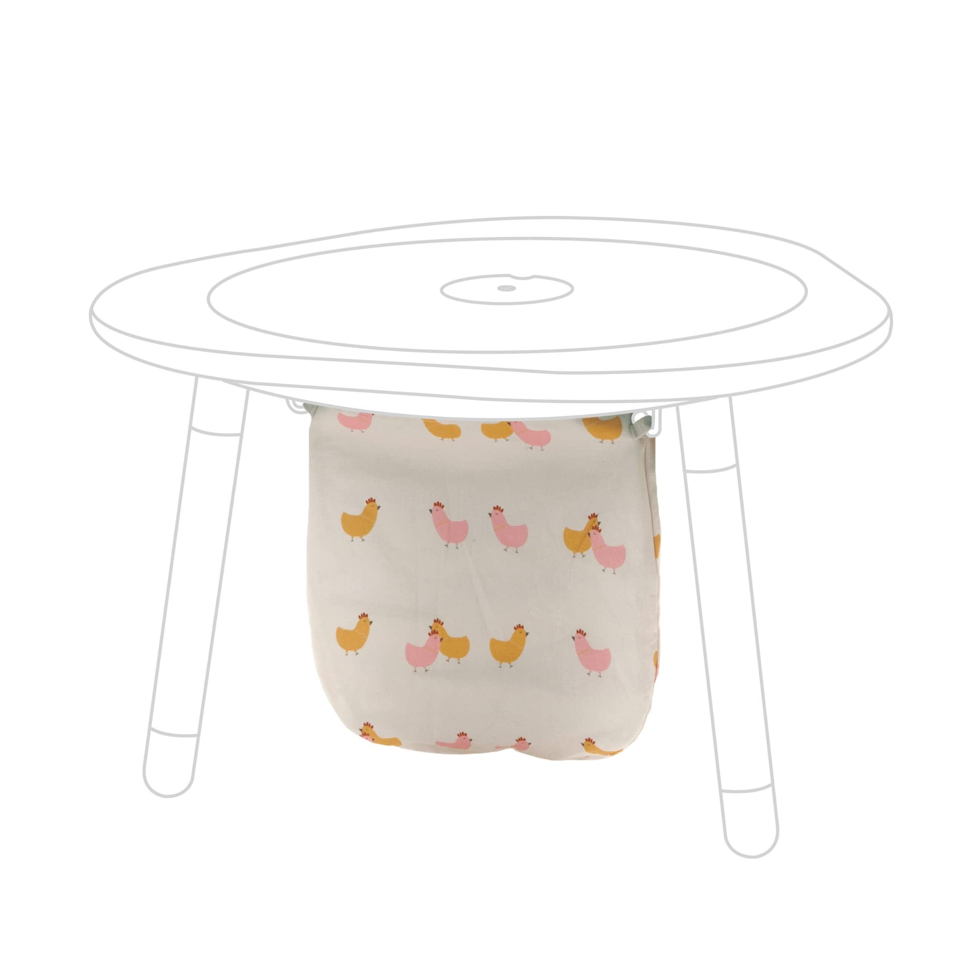 Stokke MuTable Cotton Bag, Chicks - Toy Storage Bag for Small to Medium-Sized Toys - Made of Soft Cotton - Lightweight, Easy to Carry