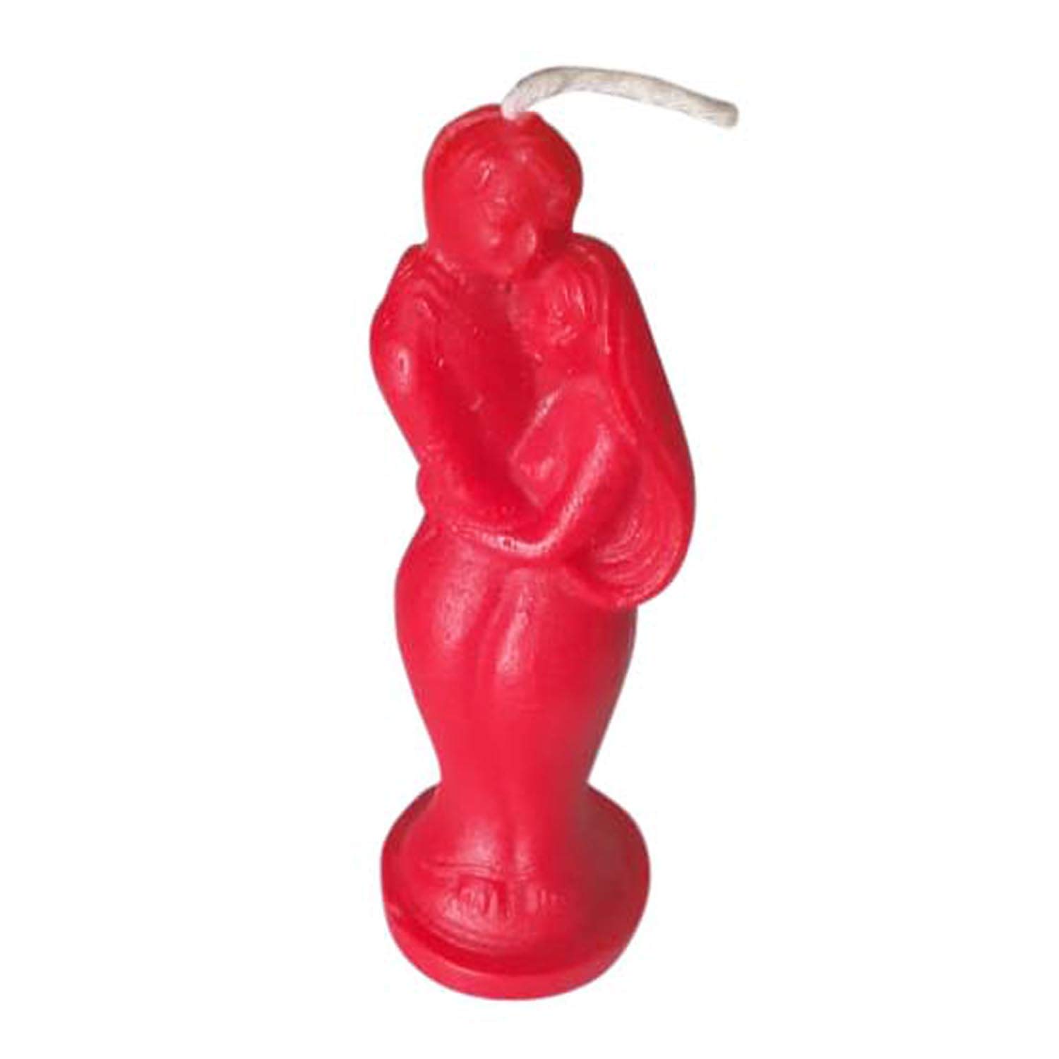 Rajasthaniartdecor Man Woman Colour Love Couple Home Décor Candle Size 5.5 Inches (Red Pack of 2), Red,pink (RADC002-V)