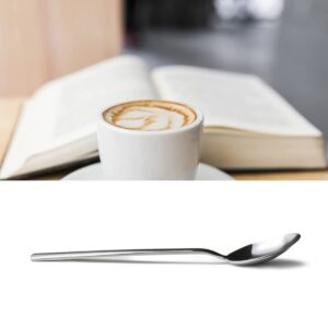 Funny Tea Spoon Engraved Stainless Steel for Tea Lovers Women Men - Cute Drink Tea Read Books Be Happy Spoon for Daughter Son Friends Coworkers