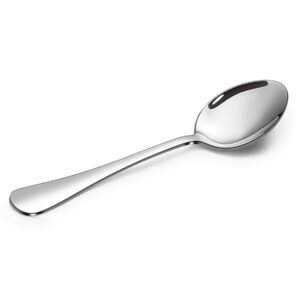 koleep teaspoon pack for 12, stainless steel 12-piece table dessert spoons set(silver 6.7 inches)