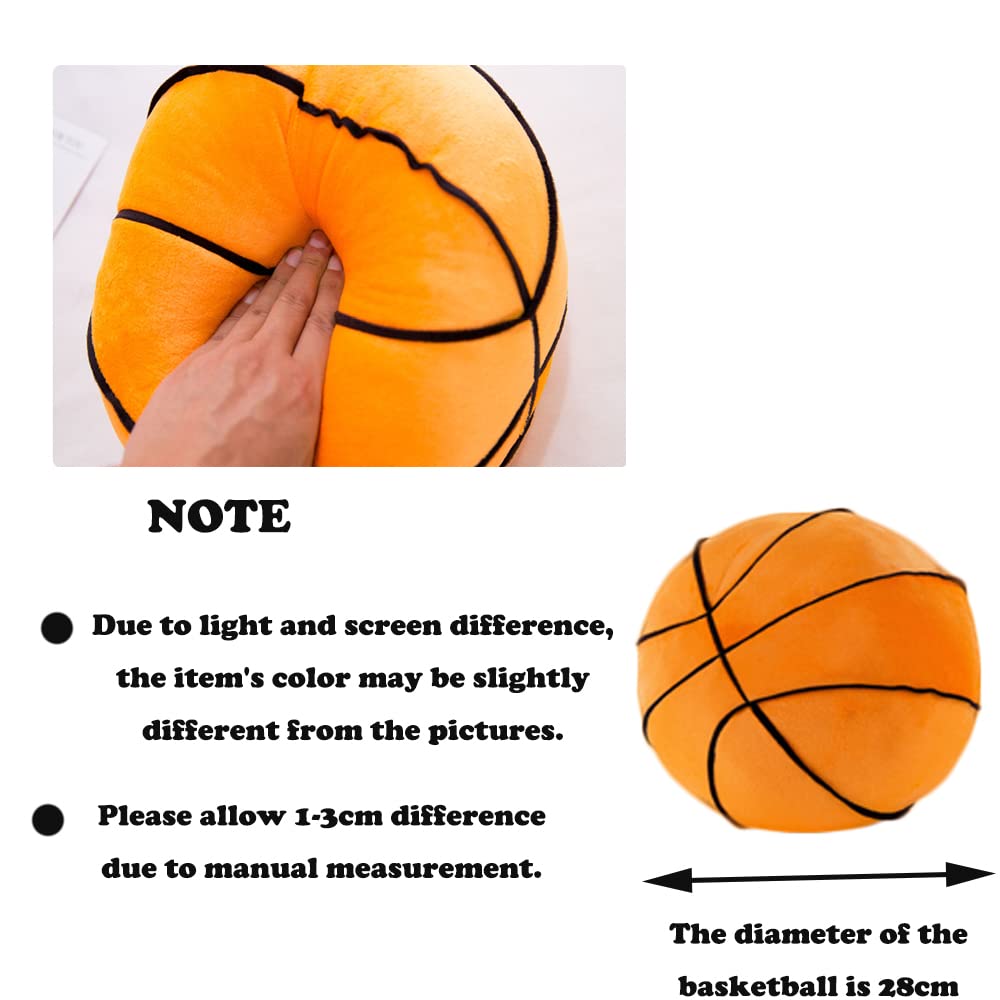 CHELEI2019 11" Stuffed Basketball Plush Baby Toy,Soft Sport Ball Pillow,Gifts for Kids,Boys