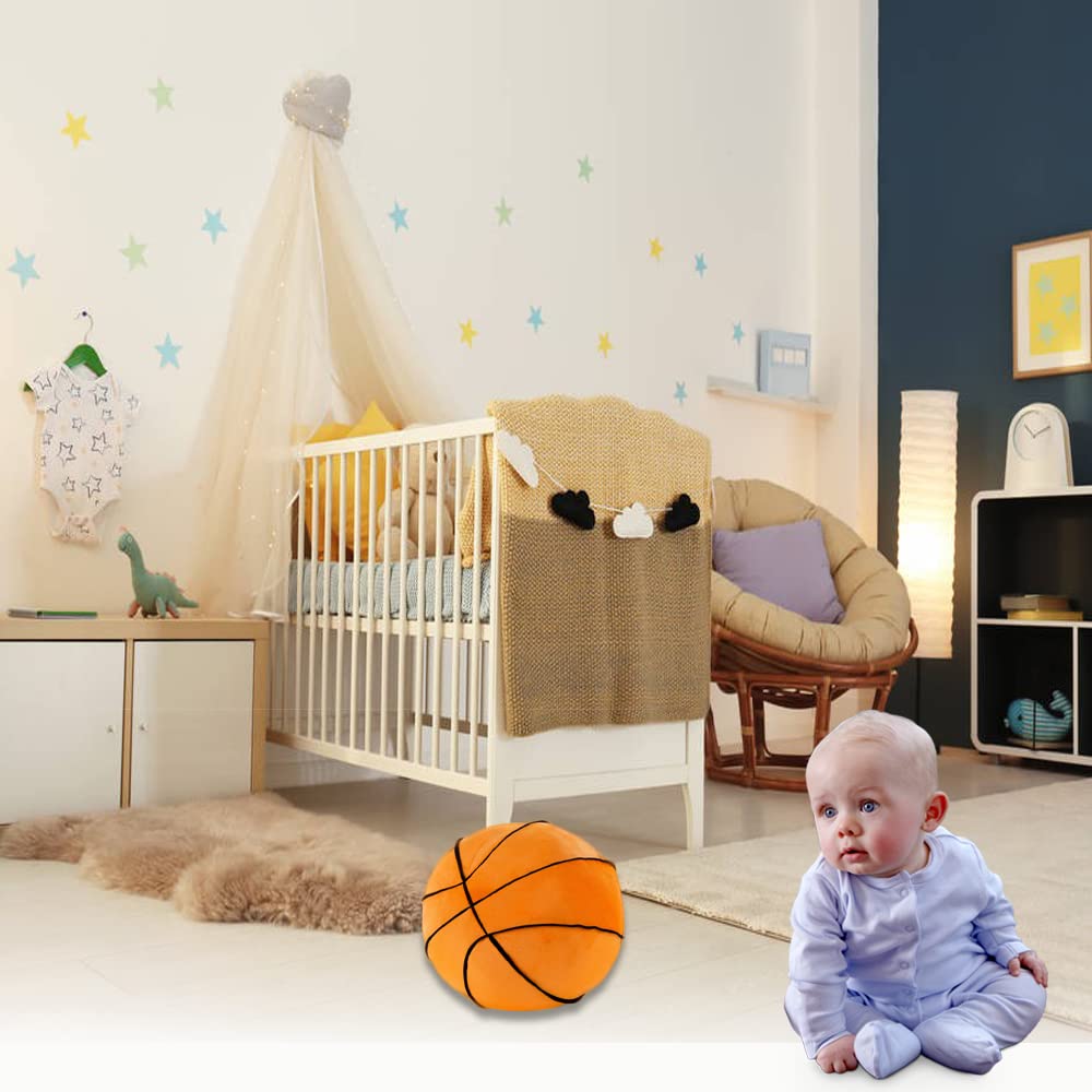 CHELEI2019 11" Stuffed Basketball Plush Baby Toy,Soft Sport Ball Pillow,Gifts for Kids,Boys