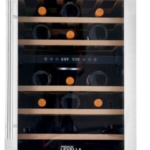 PremiumLevella 18.9 in. Wide 4.1 cu ft 43-Bottle Dual Zone Freestanding Wine Cooler with Tempered Glass Door