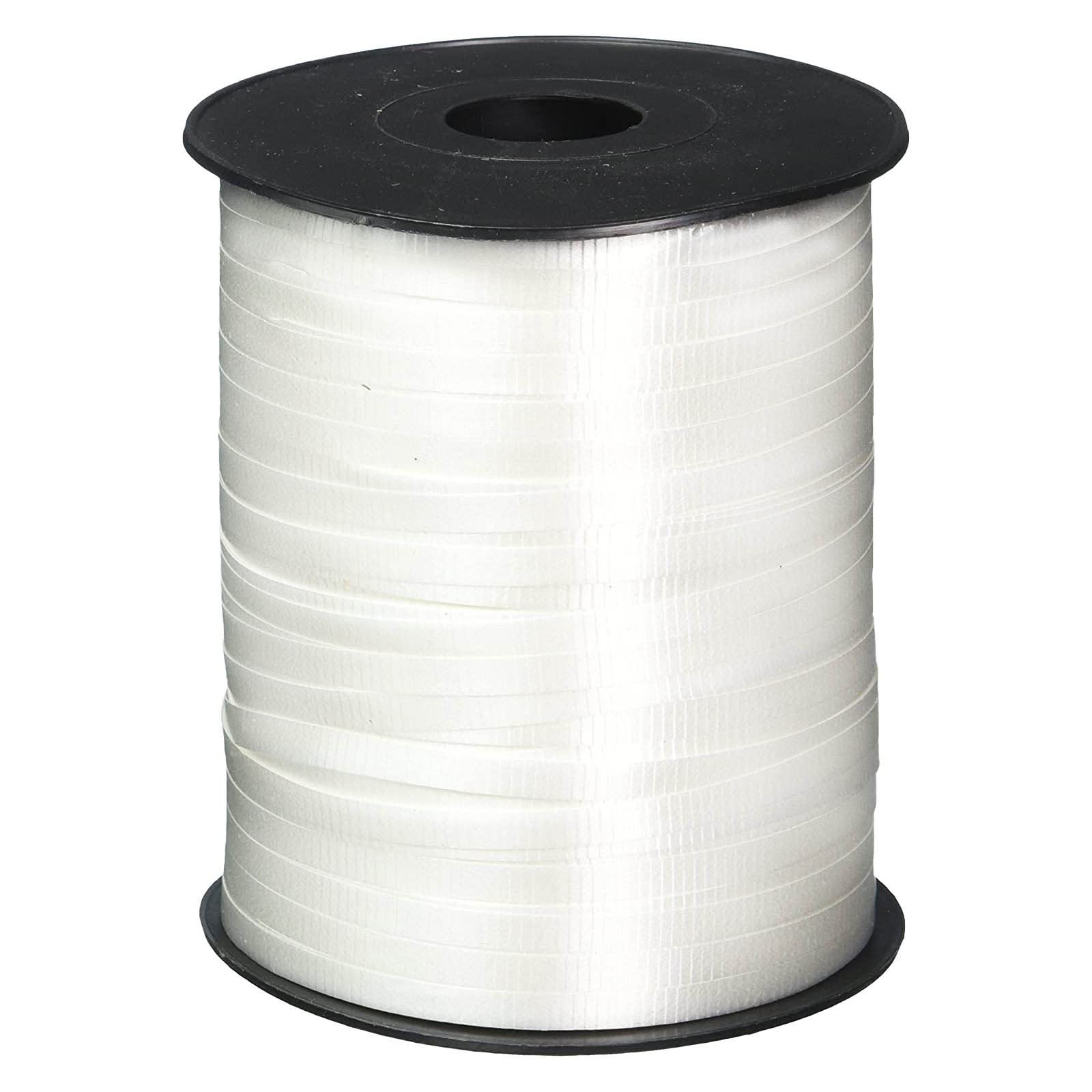 500 Yards White Crimped Curling Ribbon Balloon Curling Ribbon Balloon String Roll for Decoration Balloon Accessories