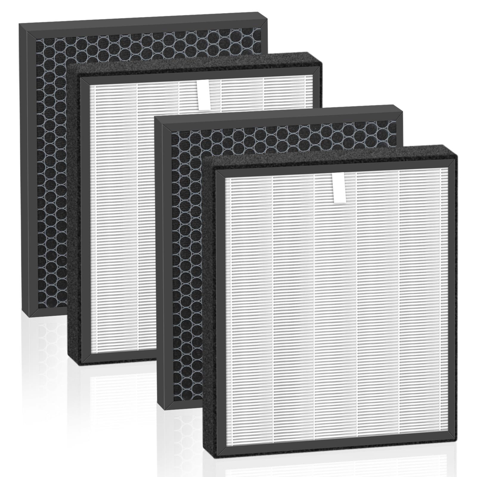 LV-PUR131 Replacement Filters Compatible with LEVOIT LV-PUR131 and LV-PUR131s Air Purifier, LV-PUR131-RF, 2 Pack True HEPA and Activated Carbon Filters