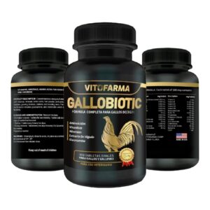 vitofarma gallobiotic natural multivitamin for rooster, hens - 100 tablets | vitamina completas para gallos