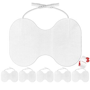 tens unit replacement pads - pack of 6 extra large butterfly shaped electrode squares