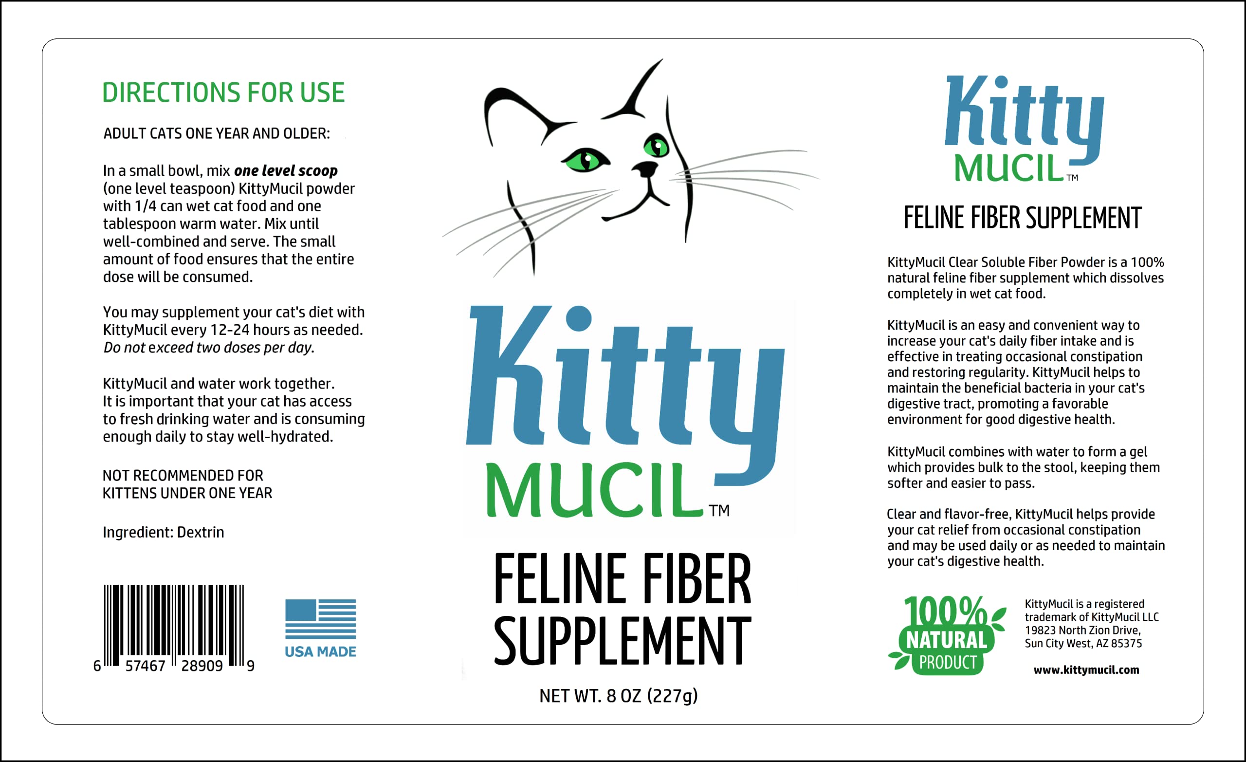 KittyMucil Feline Fiber Supplement