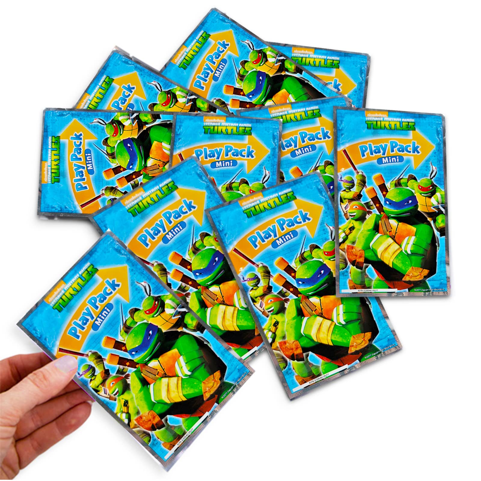 Kemolpo Teenage Mutant Ninja Turtles Mini Party Favors Set for Kids - Bundle with 24 Mini TMNT Play Packs with Coloring Pages, Stickers and More (Ninja Turtles Birthday Party Supplies)