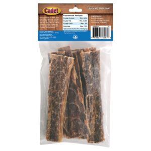 Cadet Slim Cut 100% Beef Strips Dog Treats - Long-Lasting, Healthy, & Natural Beef Esophagus Treats for Small & Large Dogs - Low Calorie & High Protein Dog Chews, Medium (2.8 oz.)