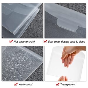 Stamp and Die Storage Bag Bulk and Rubber Magnetic Sheets Clear Storage Pockets Stamp Stencil Envelope Case Magnetic Sheets Dies Storage for Card Making (60 Pcs)