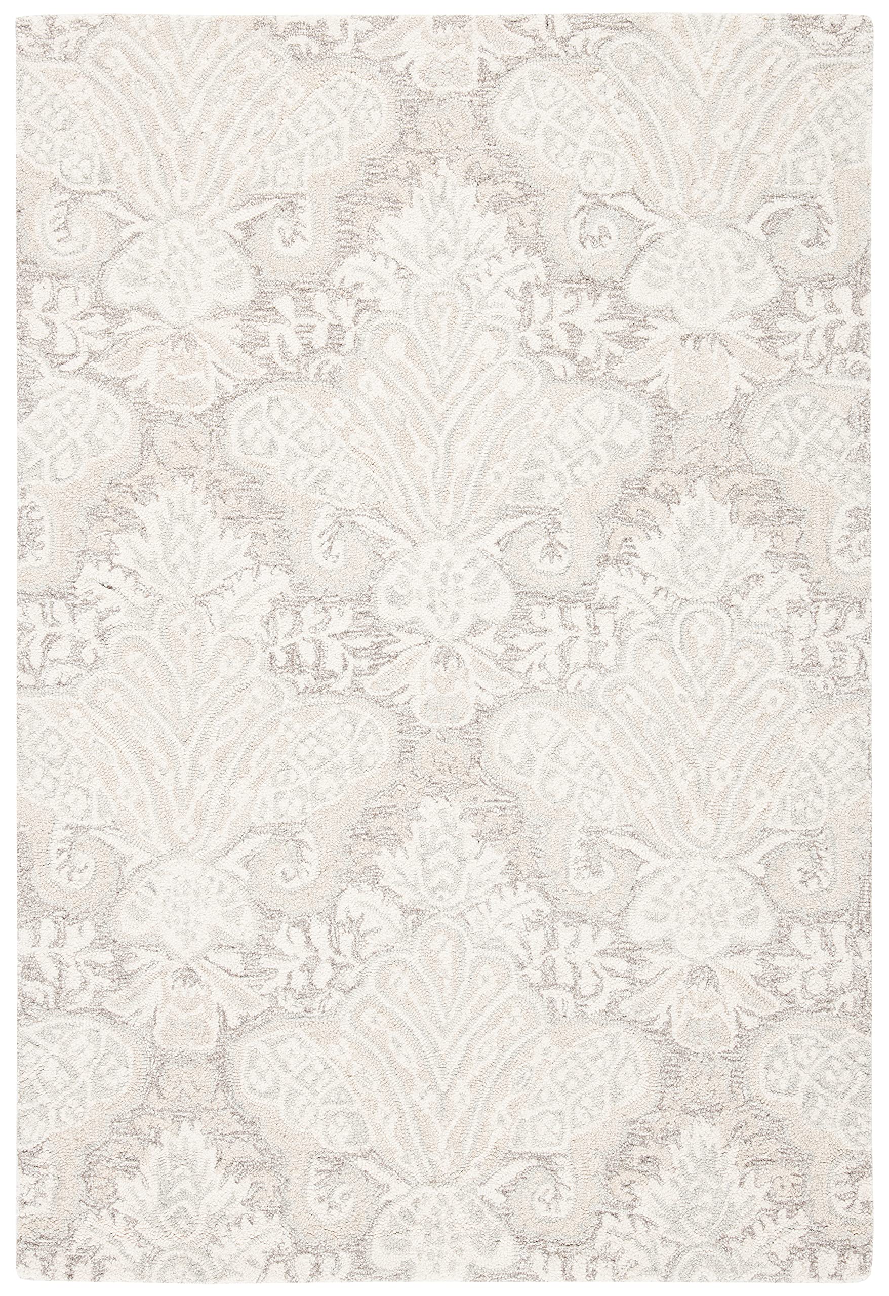 SAFAVIEH Micro-Loop Collection Accent Rug - 2' x 3', Beige, Handmade Wool, Ideal for High Traffic Areas in Entryway, Living Room, Bedroom (MLP539B)