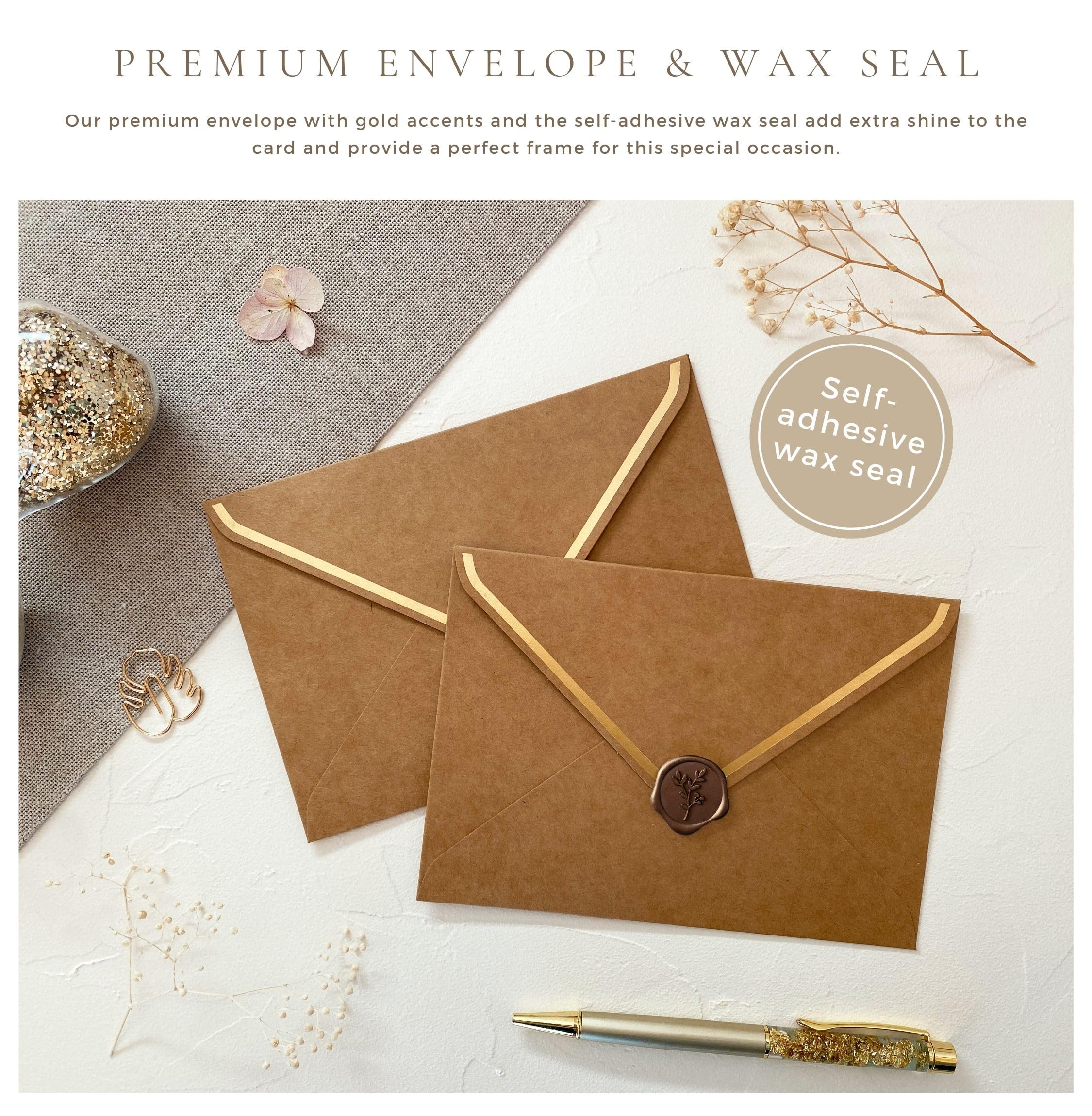 Joli Coon Will you be my bridesmaid card with luxury envelope and wax seal - Bridesmaid proposal cards