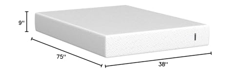 Serta - 9 inch Amazon Exclusive Cooling Gel Memory Foam Mattress, Twin Size, Medium-Firm, Supportive, CertiPur-US Certified, 100-Night Trial - Pure Slumber