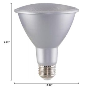 SATCO S29431 12.5 Watt 120 Volt PAR30LN Reflector LED Bulb 3000K; 40 deg. Beam Angle; E26 Medium Base (6 LED Light Bulbs)