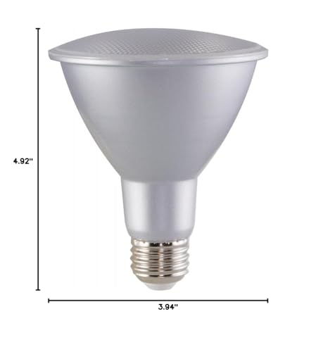 SATCO S29431 12.5 Watt 120 Volt PAR30LN Reflector LED Bulb 3000K; 40 deg. Beam Angle; E26 Medium Base (6 LED Light Bulbs)